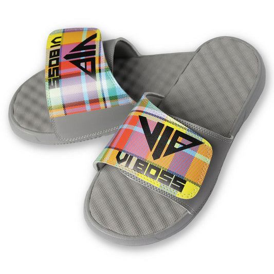 VI BOSS - VI Culture Madras Slides - Kids